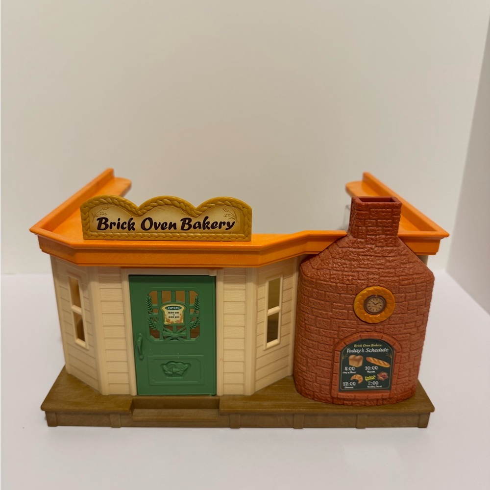 Calico Critters Brick Oven Bakery With Heliose Hedgehog Some Accessories - Japan